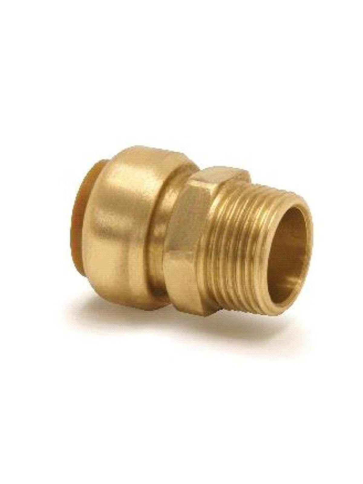 Broen Straight male connector. push-fit x bsp taper male thread 22mm x 3/4