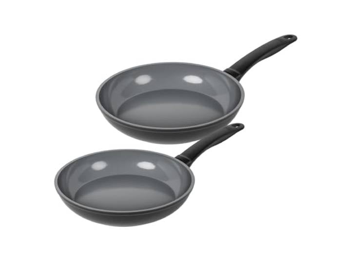 KUHN RIKON Easy Ceramic Bratpfannen Set, 24 & 28 cm, Induktion, 2-teilig