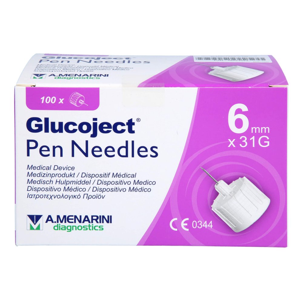 BERLIN-CHEMIE AG Glucoject Pen-nadeln 31 Gx6 Mm 0,25 Mm 18721071