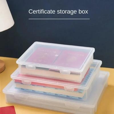 Dust Proof Document Organizer Box, Household Certificate Storage, Registration Book For Important Information Dust Proof Document Organizer Box, Household Certificate Storage, Registration Book For Important Information