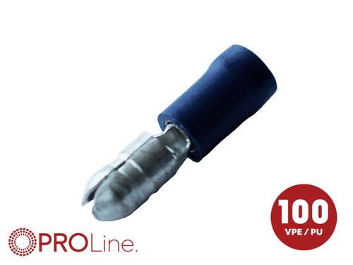 ACV 340025-2-0-p Rundstecker Stift-Ø: 5.0mm Vollisoliert Blau 1 St. Piece