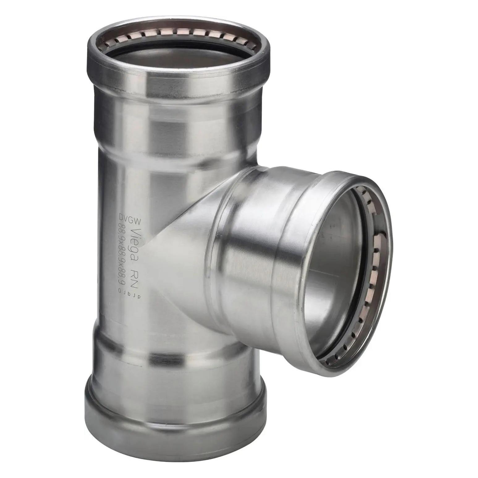 Viega GmbH & Co.KG T-Stück Sanpress Inox XL ES m SC-Cont. reduziert 108,0x54x108,0mm (482770)