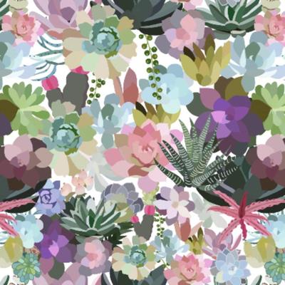 Veer Decor Mia's Succulent Peel and Stick Wallpaper