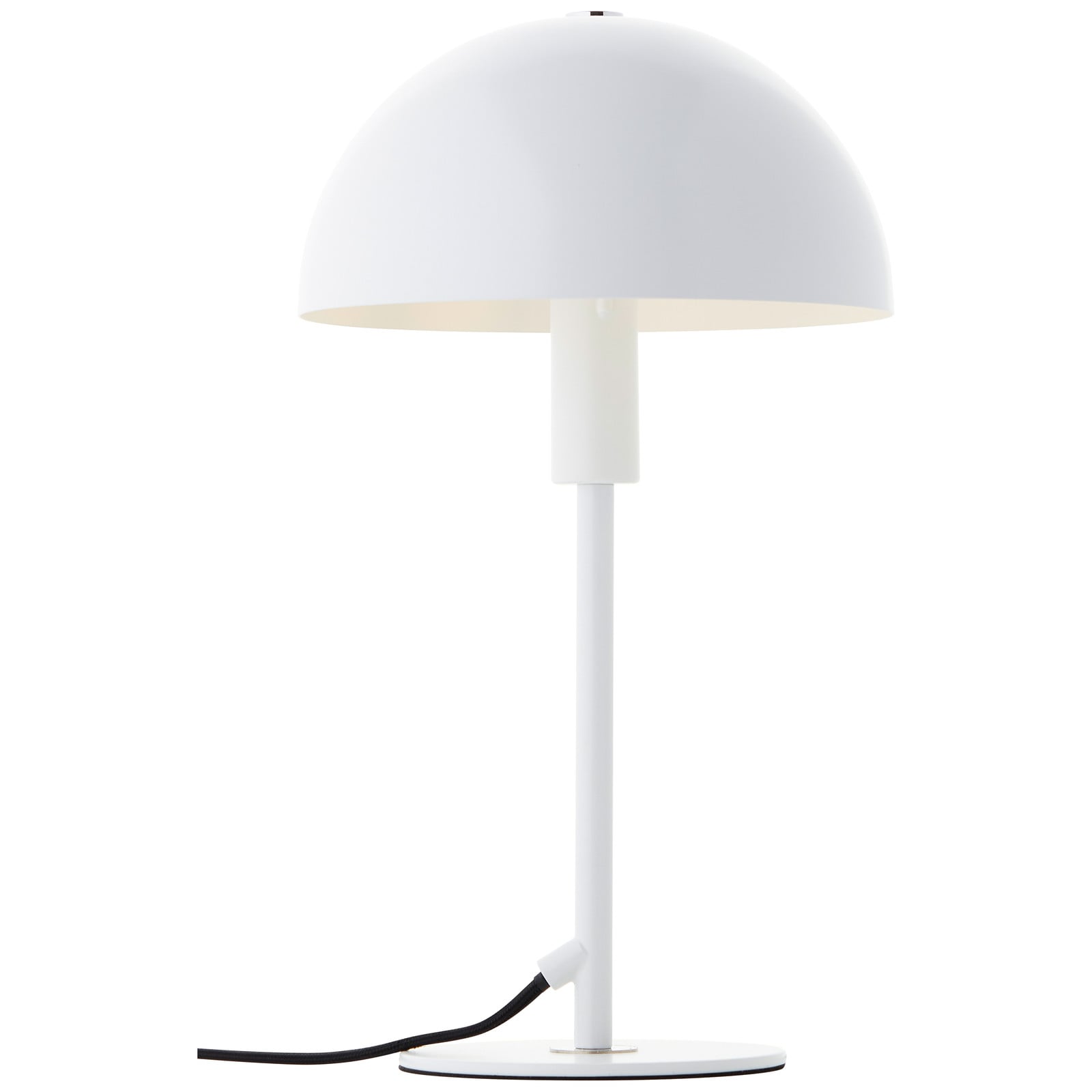Brilliant moderne tafellamp wit en zilver, metaal, Ø 20 cm