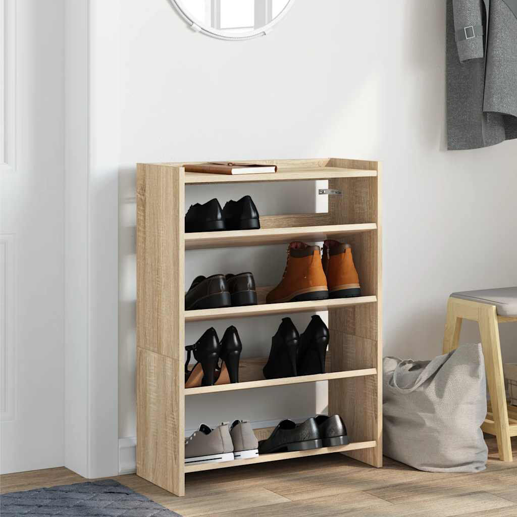 17 Stories Shoe Rack Sonoma Oak 10