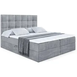 BOXBETT mit H3-Matratze und Lattenrost - APO - 120x200 Grau