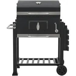 Helloshop26 - Holzkohlegrill 105 x 114 x 48 cm schwarz