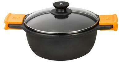 Pintinox Casseruola Alta 2 Manici con Coperchio 20 cm Efficient