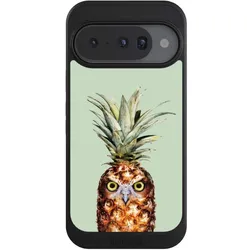 Nivocase Hülle für Google Pixel 10 Handyhülle NIVOcore Case Schwarz Ananas Eule Vogel (Google Pixel 10), Smartphone Hülle, Schwarz