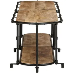 vidaXL, TV Möbel, Hatonon (Raues Mango-Massivholz) (42 x 40 x 40 cm)
