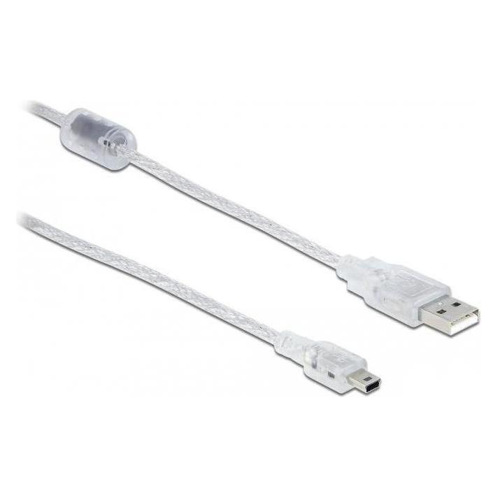 Delock Kabel USB A Stecker USB Mini-B Stecker 5,0 m (5 m, USB 2.0) (83909)