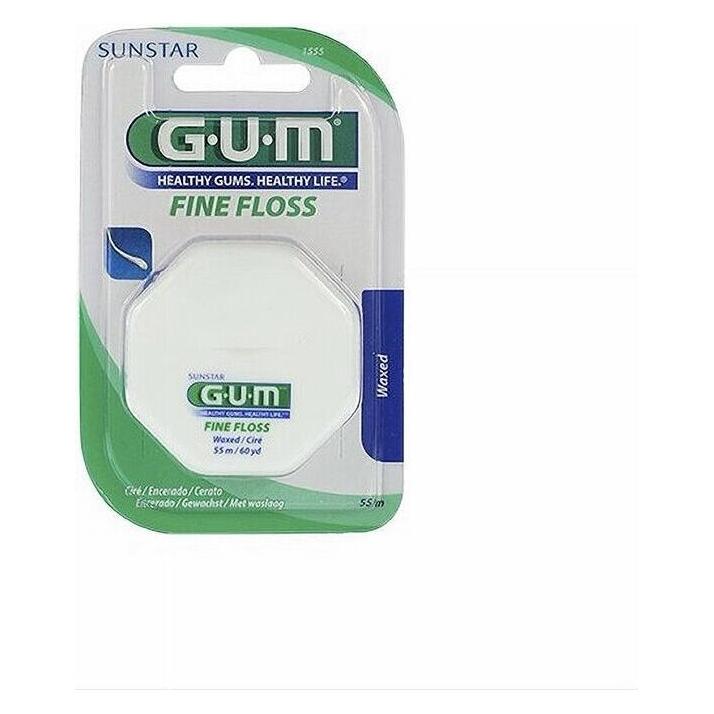 GUM SUNSTAR Zahnseide 55m fein waxed (55 m) (105353)