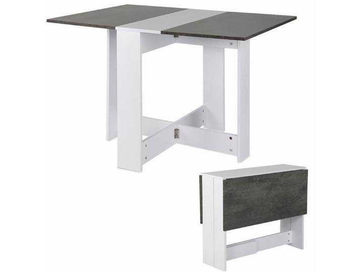 Table à Manger Gris - VIVOLILV -Table à Manger Pliante Cuisine - 102 5x76x73 cm - Pour Petits Espaces