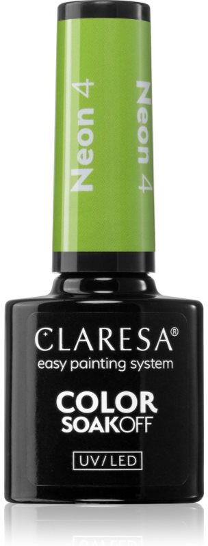 Claresa SoakOff UV/LED Color Neon gel nail polish shade 4 5 g
