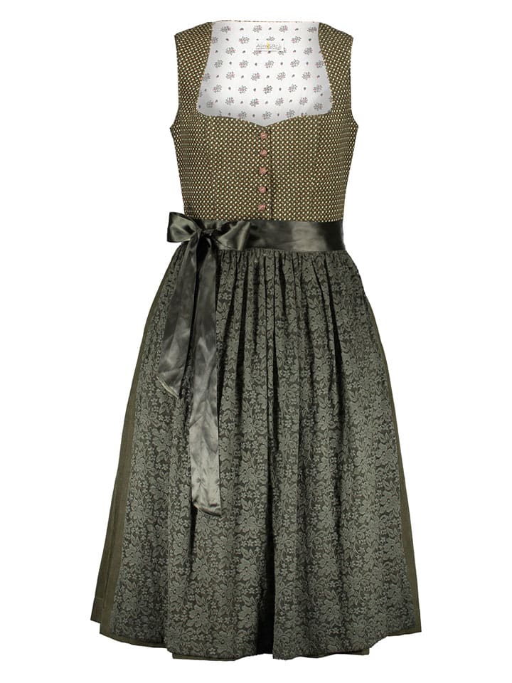 Almsach Dirndl in Dunkelgrün - 42