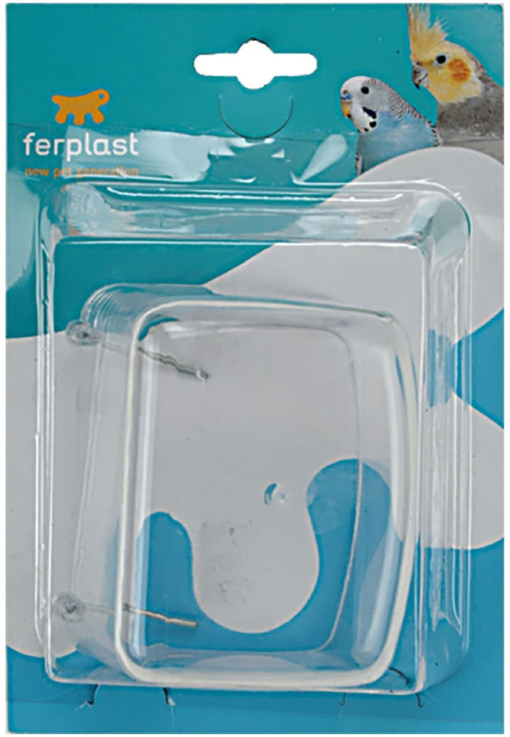FERPLAST Mangiatoia Trasparente Uccelli 1 PZ