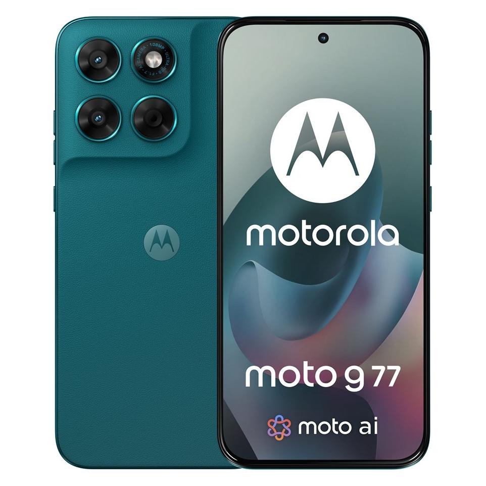 Motorola Moto G77 (256 GB, Shaded Spruce, 6.78", SIM + eSIM, 5G) (PBAW0037ES)