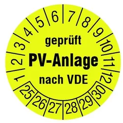 Cimco Werkzeuge PV-Prüfplakette 182678