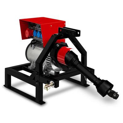 EBERTH Zapfwellengenerator 18,75 kVA, 3x230V/1x400V IP44, Zapfwelle 1-3/8" 6 Zähne, 3-Punkt Aufhängung, für Landwirtschaft, 25 PS empfohlene Leistung