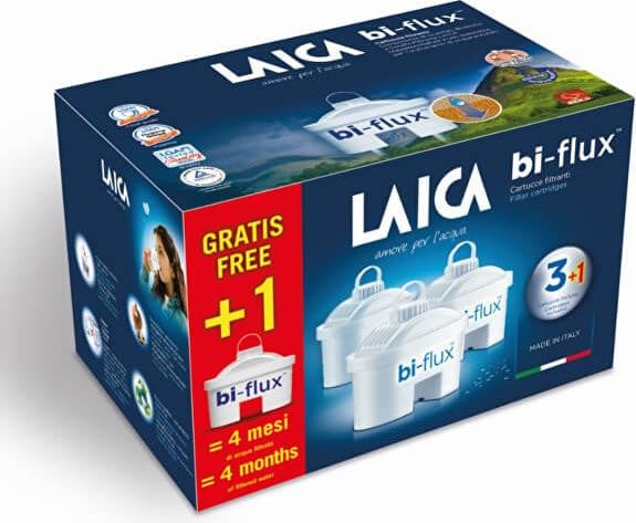 Laica Bi-flux 3+1 F4S Filtercassettes voor waterfilter, 4 stuks