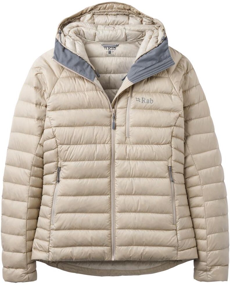 RAB  - Microlight Alpine Hoody W's Dark Pebble - 12 - Doudoune