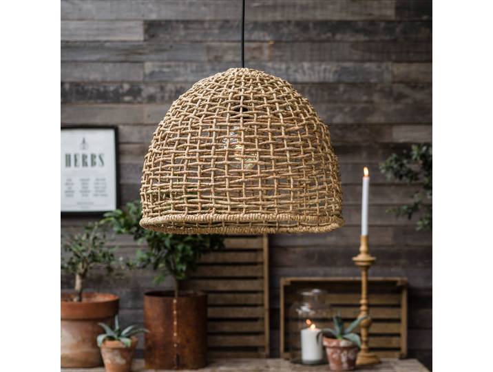 PR Home Holz Hängelampe Cebu, dimmbar, Holz hell, für Wohn- / Esszimmer, Holz, Landhaus / Rustikal, Pendelleuchte