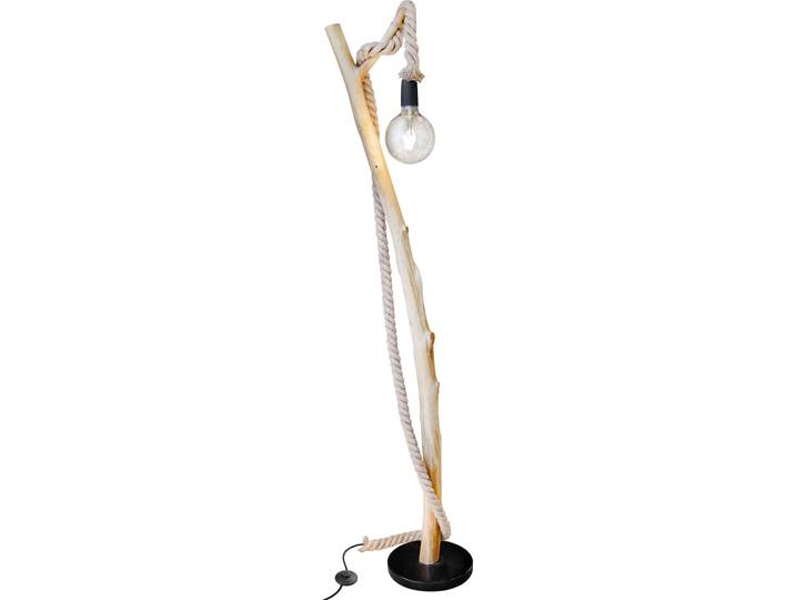 Lampadaire\, bois\, corde de chanvre\, marron\, \, H 150 cm