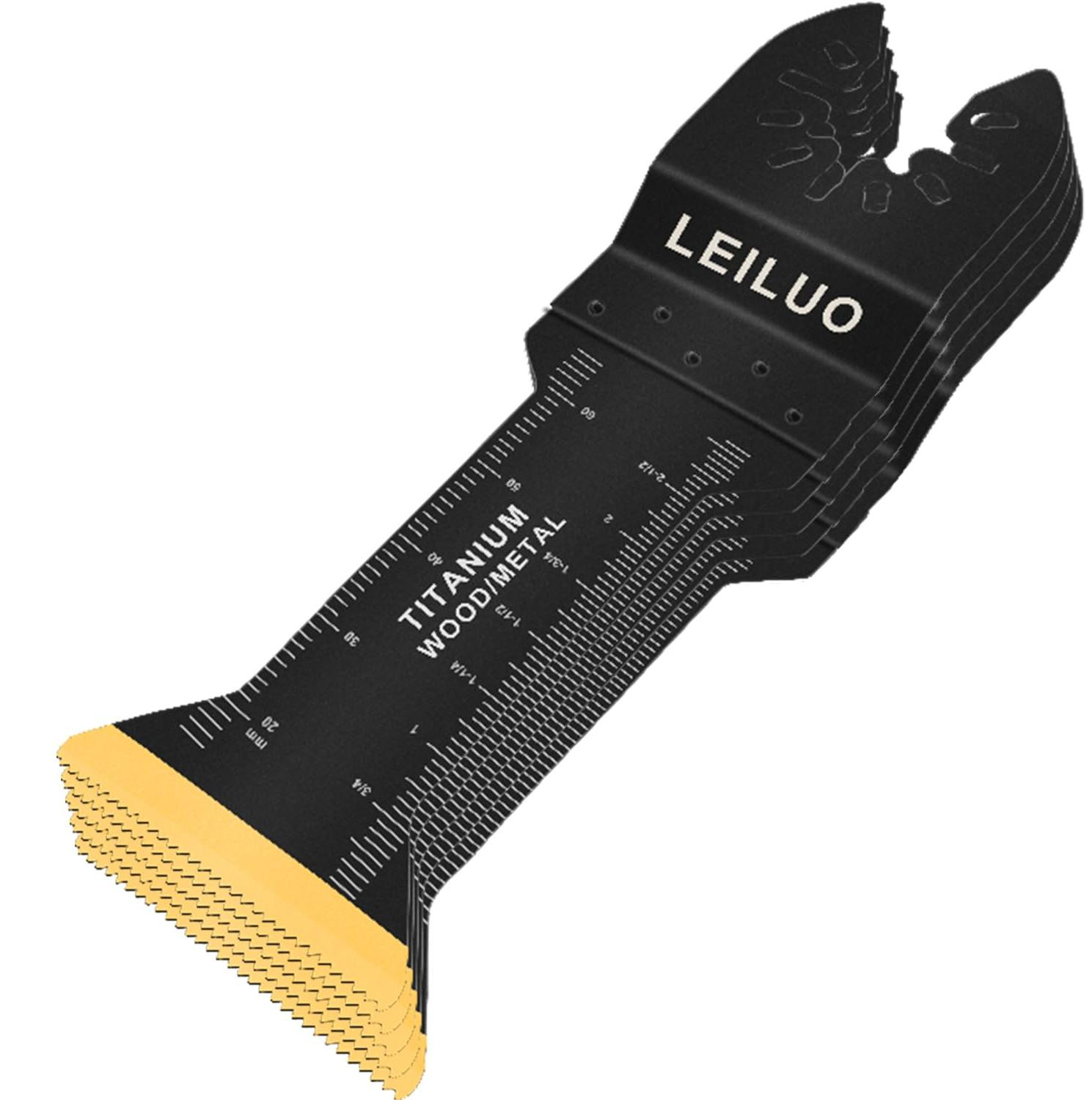 Selius 5 stuks titanium extra lange oscillerende multitool messen 70 mm universele multitool accessoires