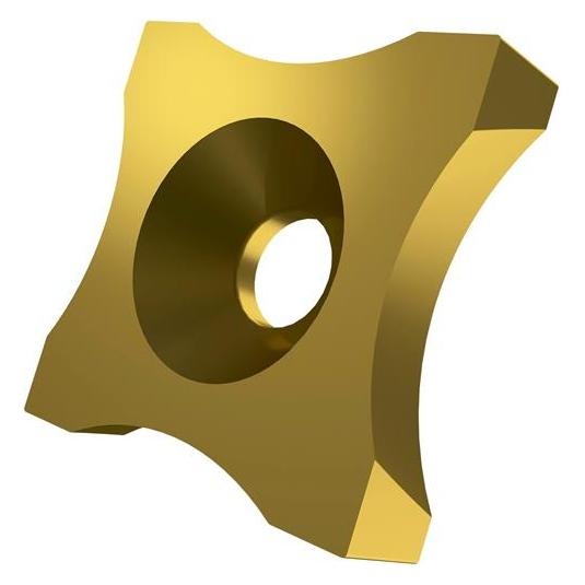Pramet Scarfing-Schneideinsatz ISO SPUB 19-R15:6640 Radius 15mm MT-CVD beschicht. Gold - VPE: 10 (SPUB 19-R15:6640)