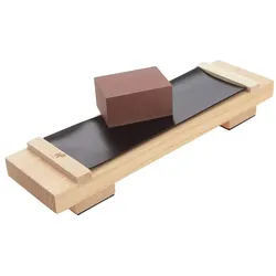 Miyabi Toishi Pro Messerschleif Basis Kit, Messerschärfer, Braun, Schwarz