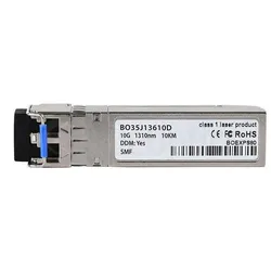 BlueOptics Kompatibler Sundray OM-SFP+-10gigabit-single-10KM BO35J13610D SFP+ Transceiver, LC-Duplex, 10GBASE-, Transceiver, Silber