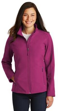 Port Authority L317 Women's Core Soft Shell Jacket in Very Berry size XXL   Polyester