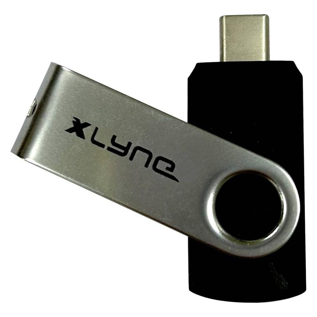 Xlyne USB-Stick Retail 32 GB Schwarz/Silber 7603200 USB-C (32 GB, USB-C) (7603200)