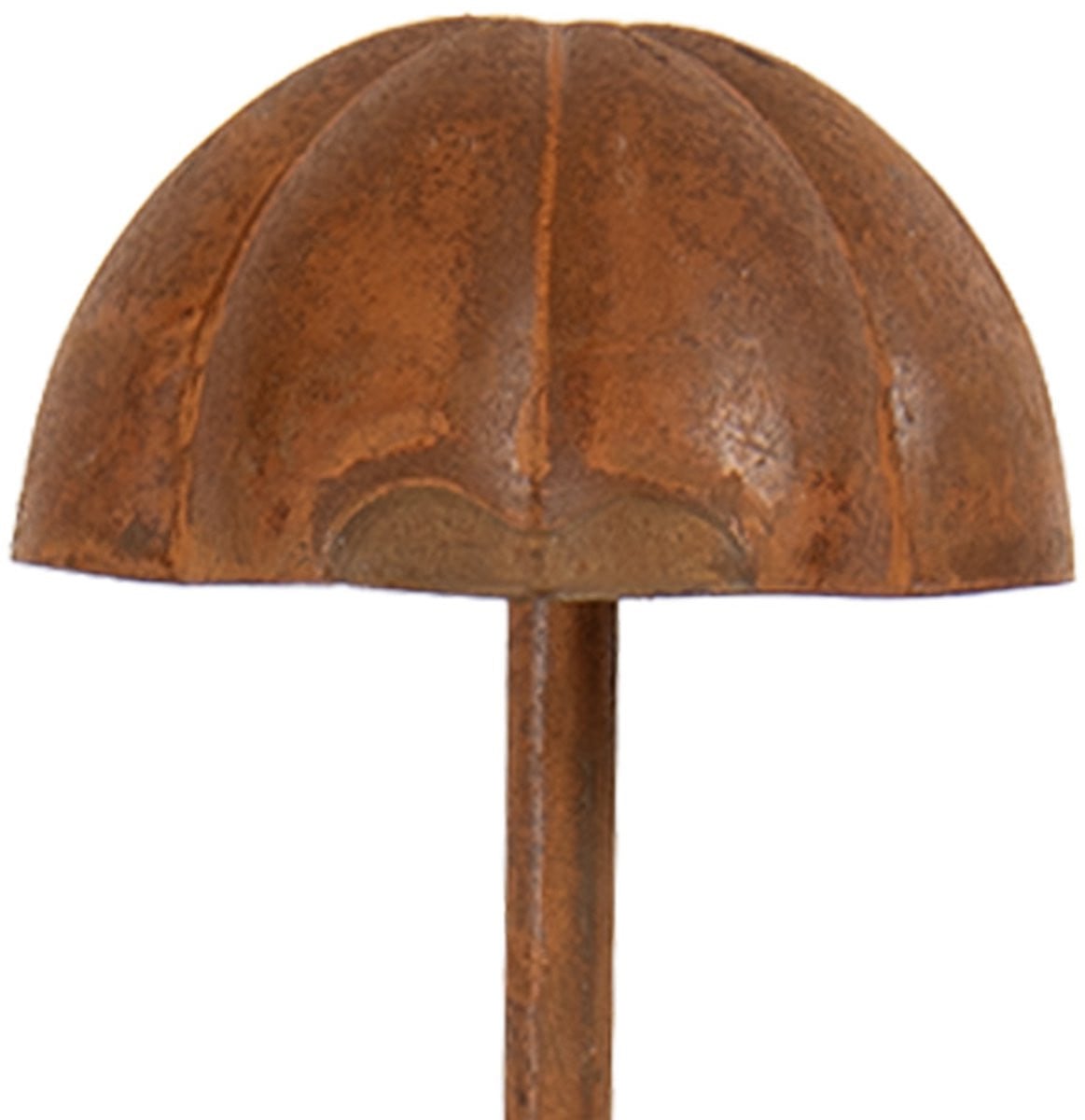 Clayre & Eef Tuinsteker Paddenstoel Bruin Metaal Herfstdecoratie