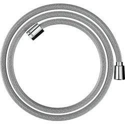 hansgrohe AXOR ShowerSolutions Textilbrauseschlauch, 1600mm, konische und zylindrische Mutter, 28259000, Farbe: Chrom