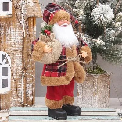 DynamicDeals Santa Claus Plush Doll, Xmas Ornaments, Christmas Decoration For Home, Navidad Party Decor New Year Gift g