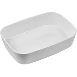 F&R Auflaufform Modula 35x25x8 Wei?, Auflaufform, Weiss