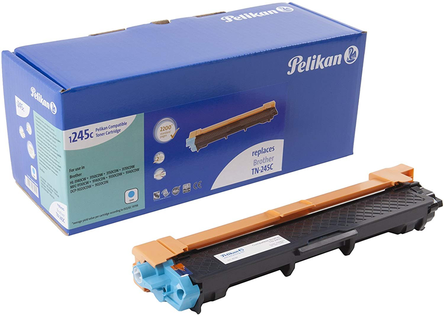 Pelikan Toner Brother TN-245C compatibel Cyan