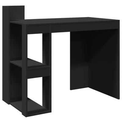 Helloshop26 - Schreibtisch Tisch Arbeitsplatz Computermöbel Arbeitszimmer 103,5 x 56,5 x 94 cm schwarzes Holzwerkstoff 02_0023894