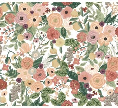 Rifle Paper Co.Garden Party Burgundy Peel and Stick Wallpaper