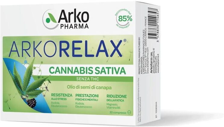 Arkorelax Cannabis Sativa Integratore 30 Compresse