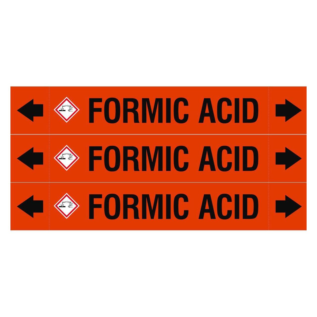 Brady ASME - Rohrmarkierer - Formic Acid (ASMEPM-37X230MM-FORMIC ACID)