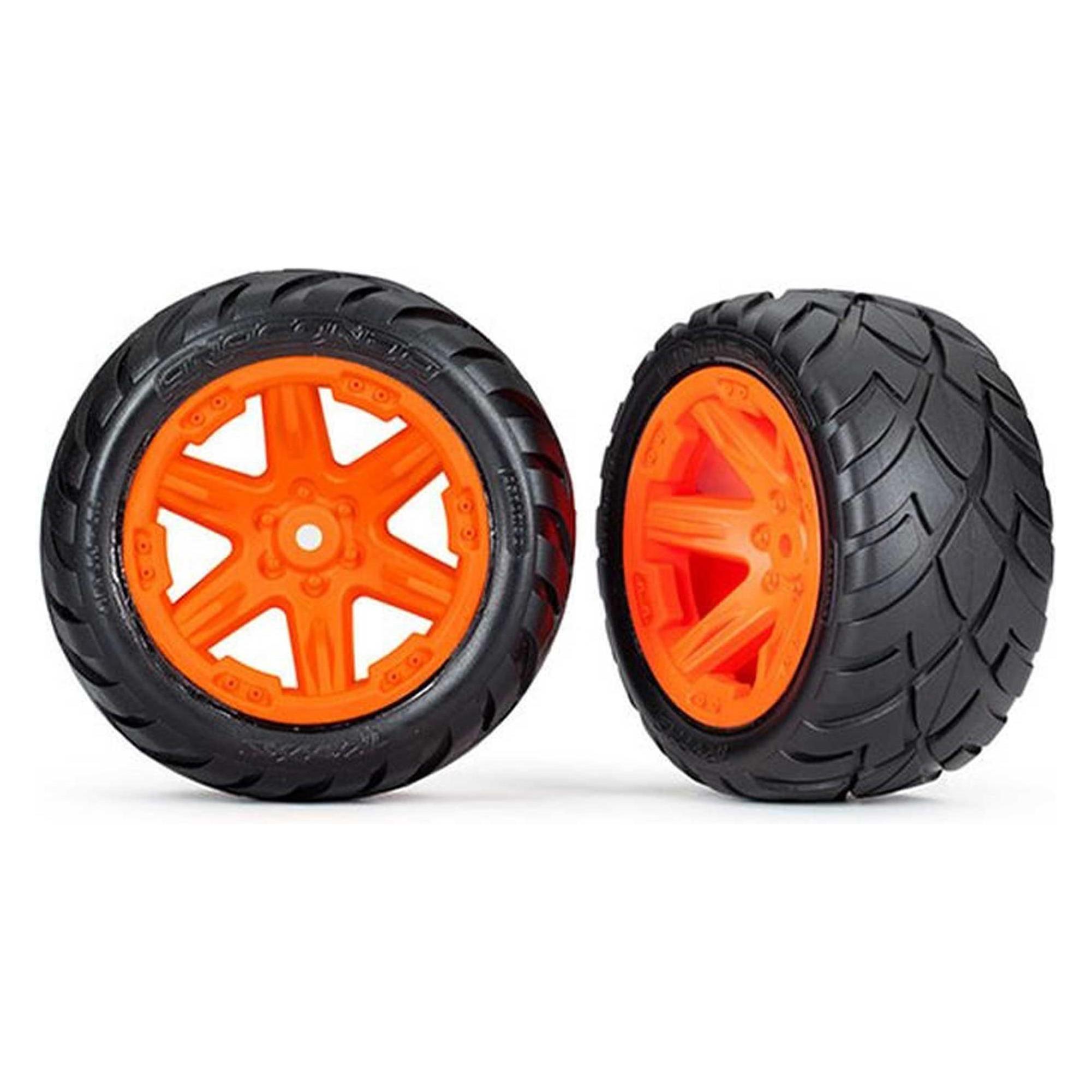 Traxxas reifen auf felge 2.8 rxt orange / anaconda (tsm rated) 2wd h (TRX6768A)