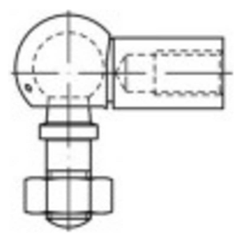 Toolcraft Winkelgelenke DIN 71802 141 mm (10 Stk.) (147234)