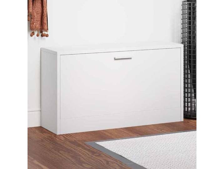 Blanc Banc à chaussures 80x24x45 cm Blanc - Casier à chaussures H1492