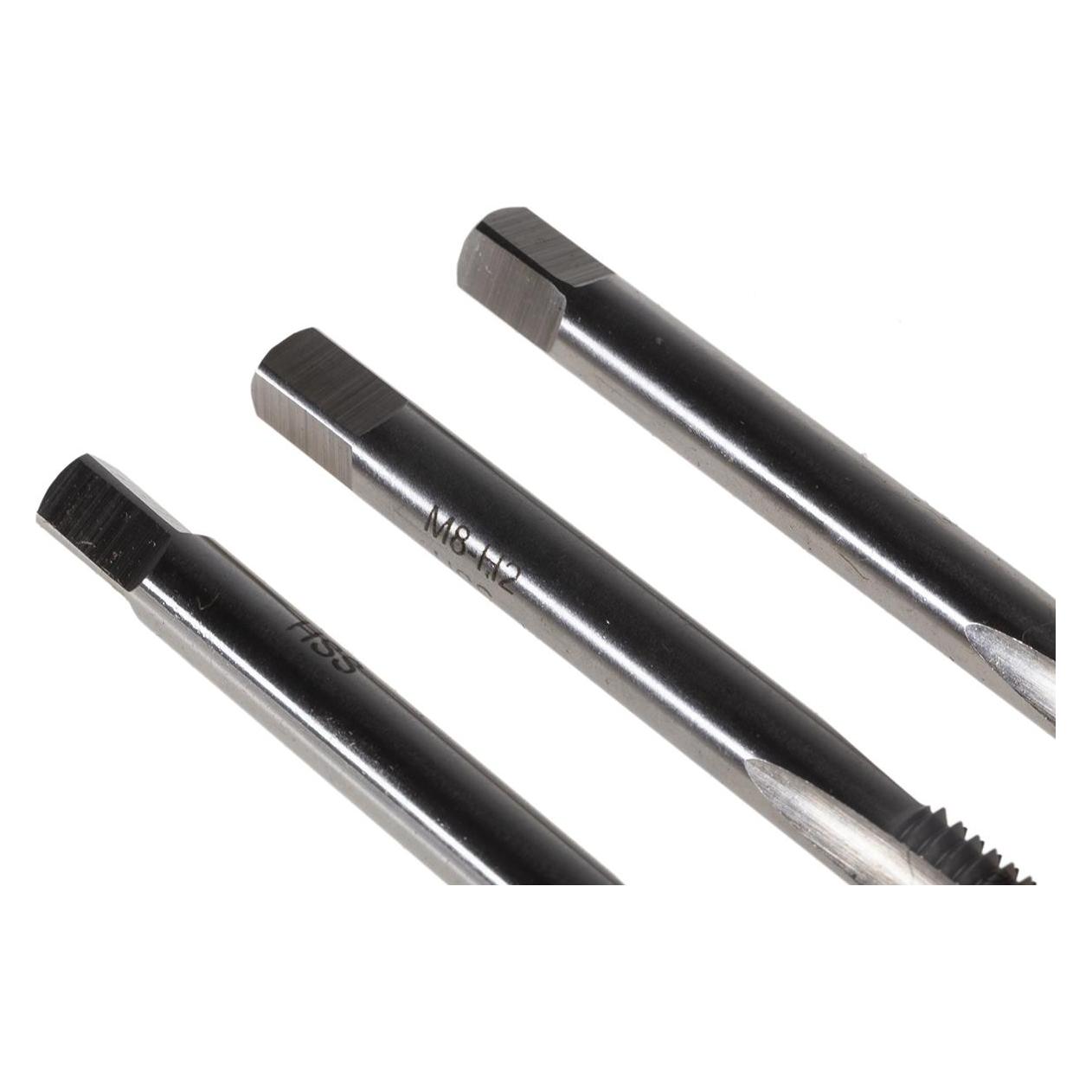 RS PRO HSS Gewindebohrersatz, 3-teilig, M8 (215568)