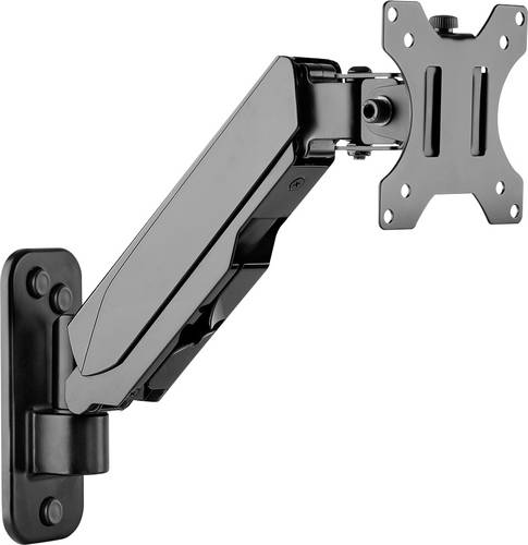 Value 17.99.1190 Monitor-Wandhalterung 1 Display(s) Schwarz Höhenverstellbar