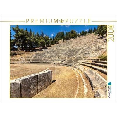 CALVENDO Puzzle Das in den Felsen gehauene antike Theater von Argos fasste 20.000 Zuschauer, Argolis, Peloponnes, Griechenland | 2000 Teile Lege-Größe