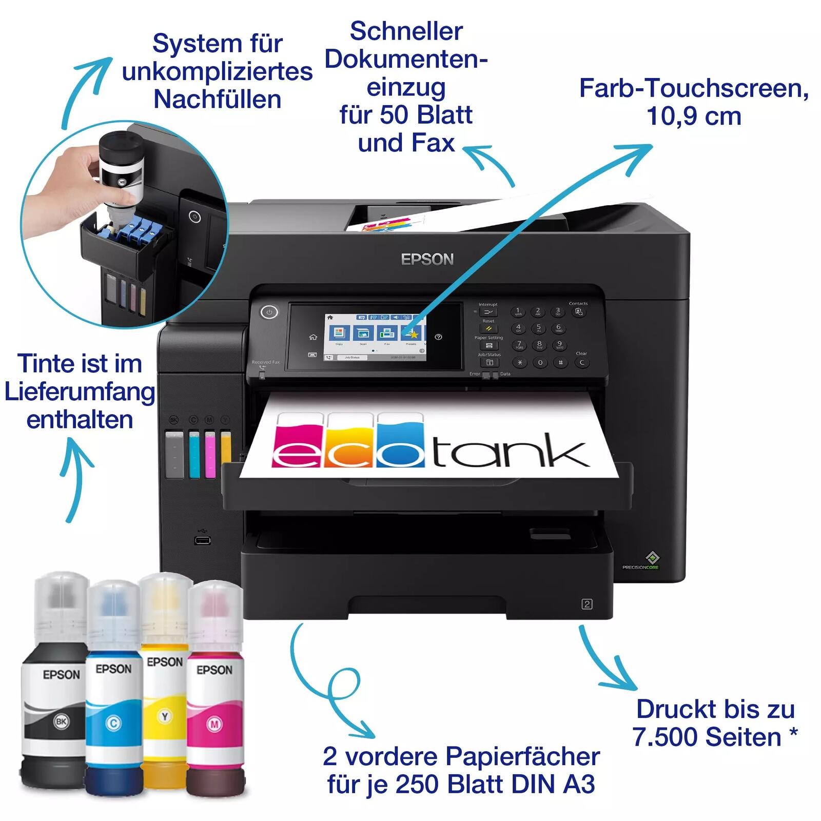 Epson EcoTank ET-16605 A3 Tintentank-Multifunktionsdrucker C11CH72405