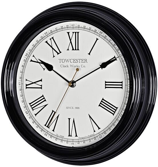 Acctim Redbourn Wall Clock Black